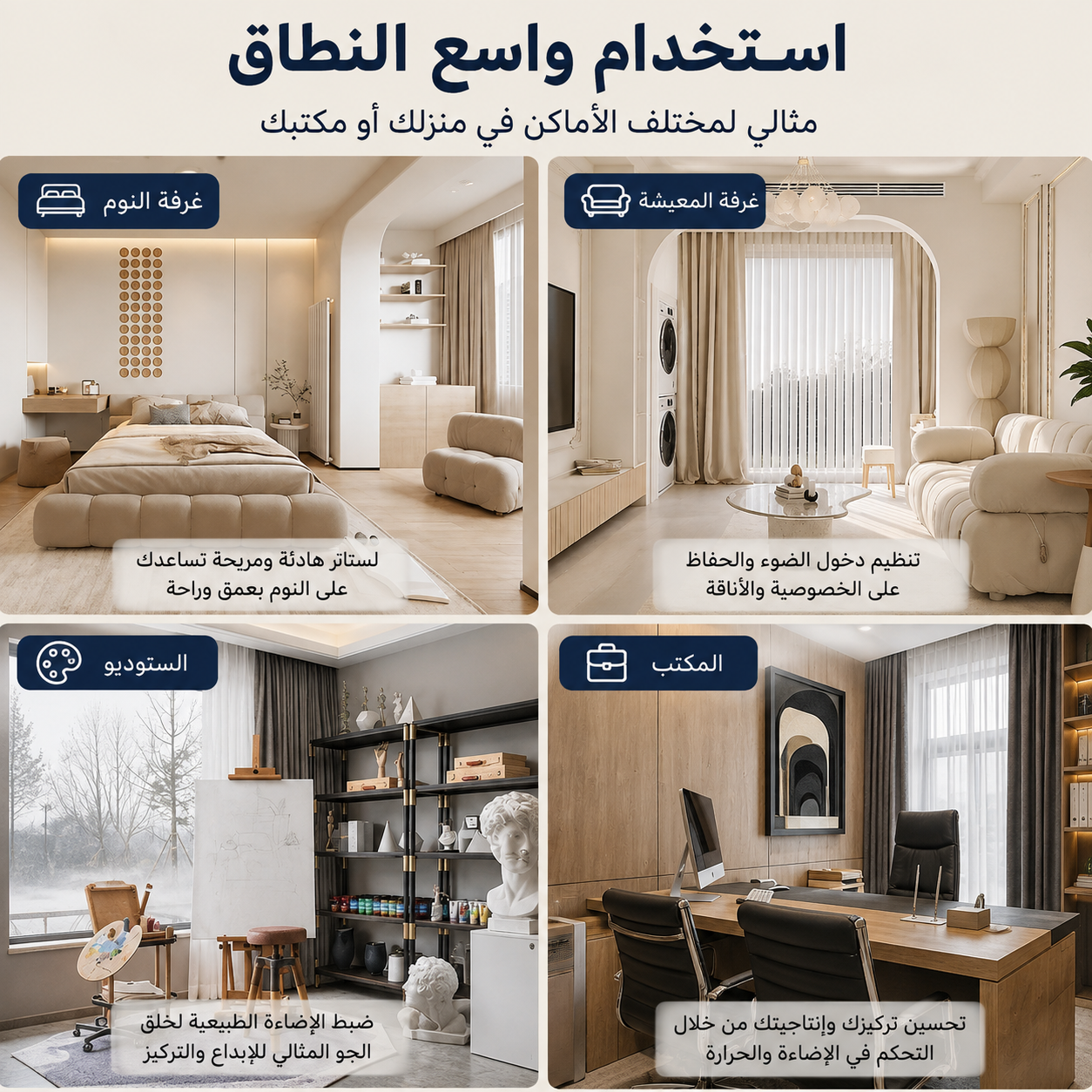 نظام الستائر الذكي